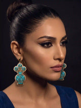 Turquoise Vase Earrings