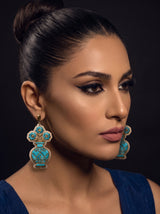 Turquoise Vase Earrings