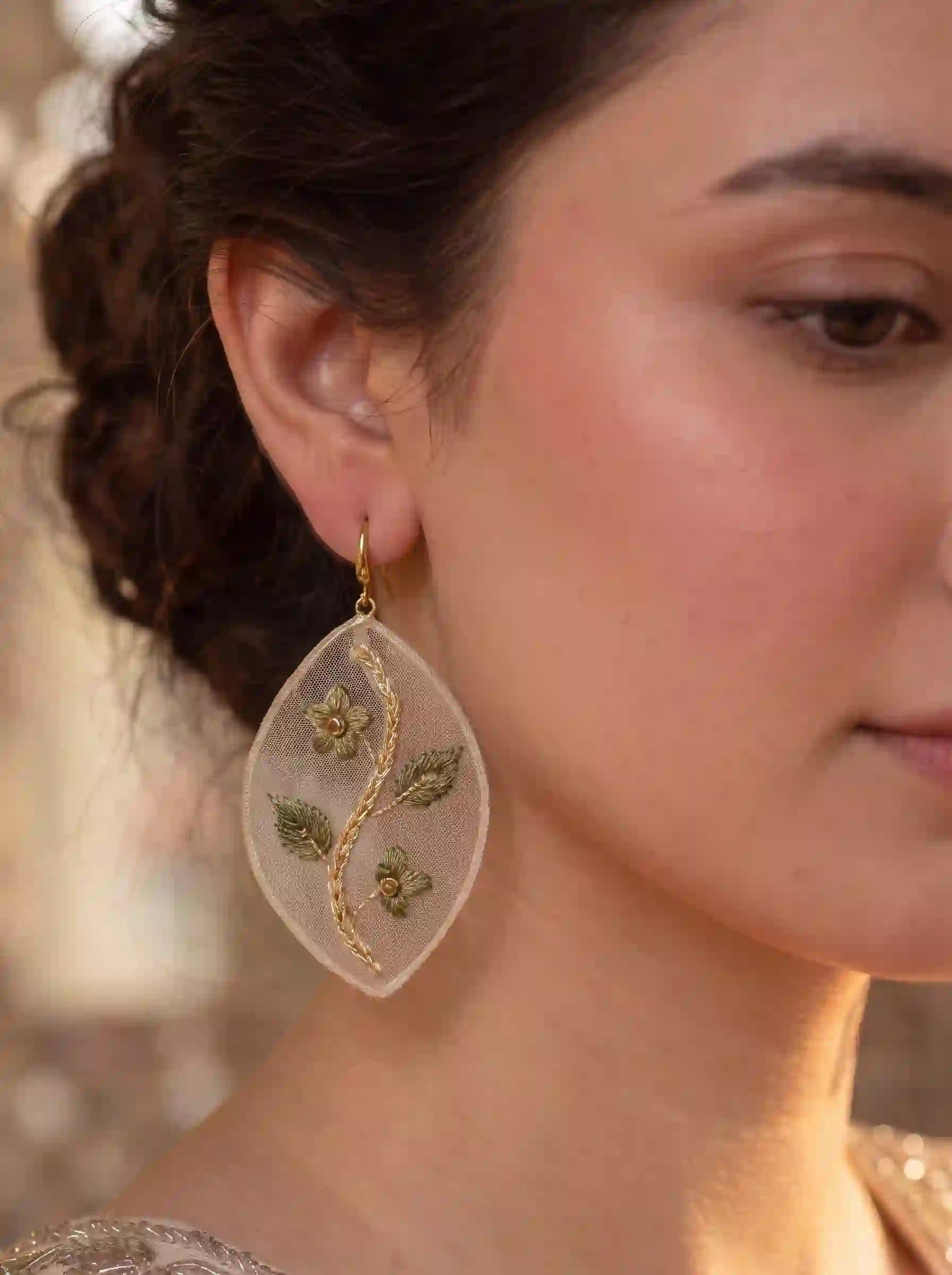 Golden Leaf Earrings