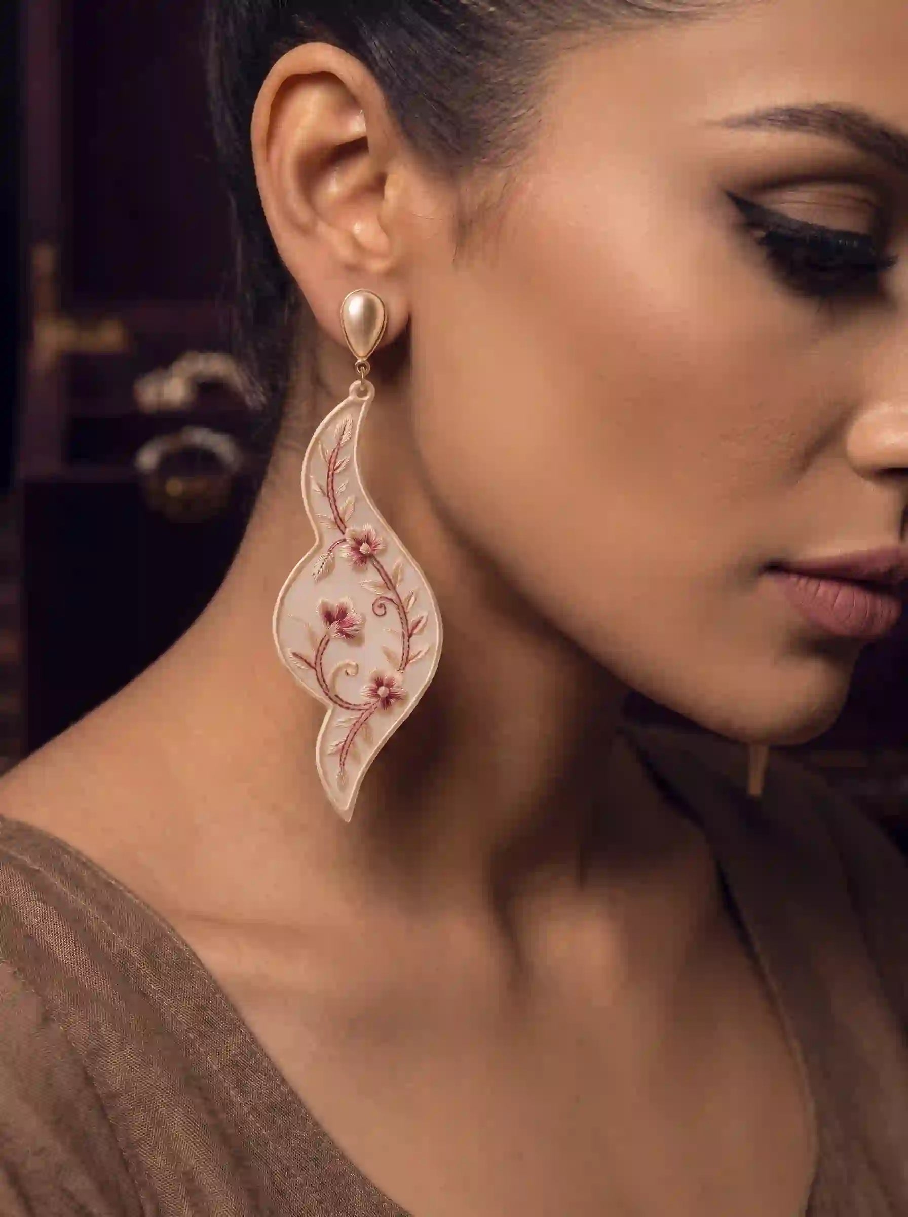 Ivory Wave Earrings