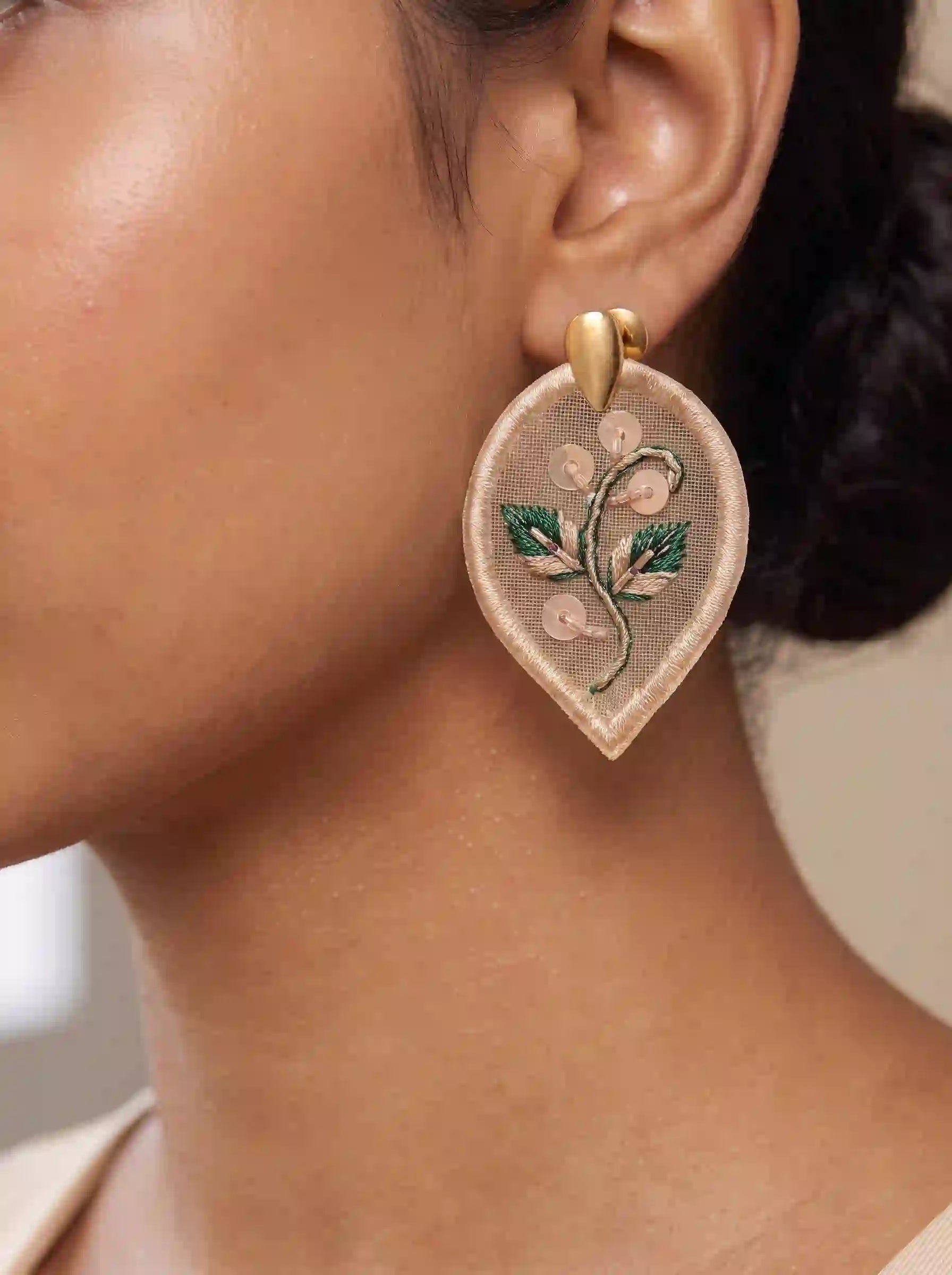 Ivory Sprig Earrings