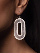 Pearl Oval Drop Earrings