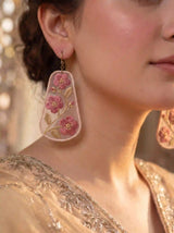 Rose Petal Shield Earrings