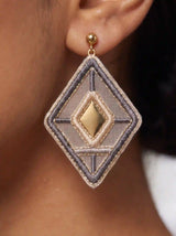 Diamond Grid Earrings