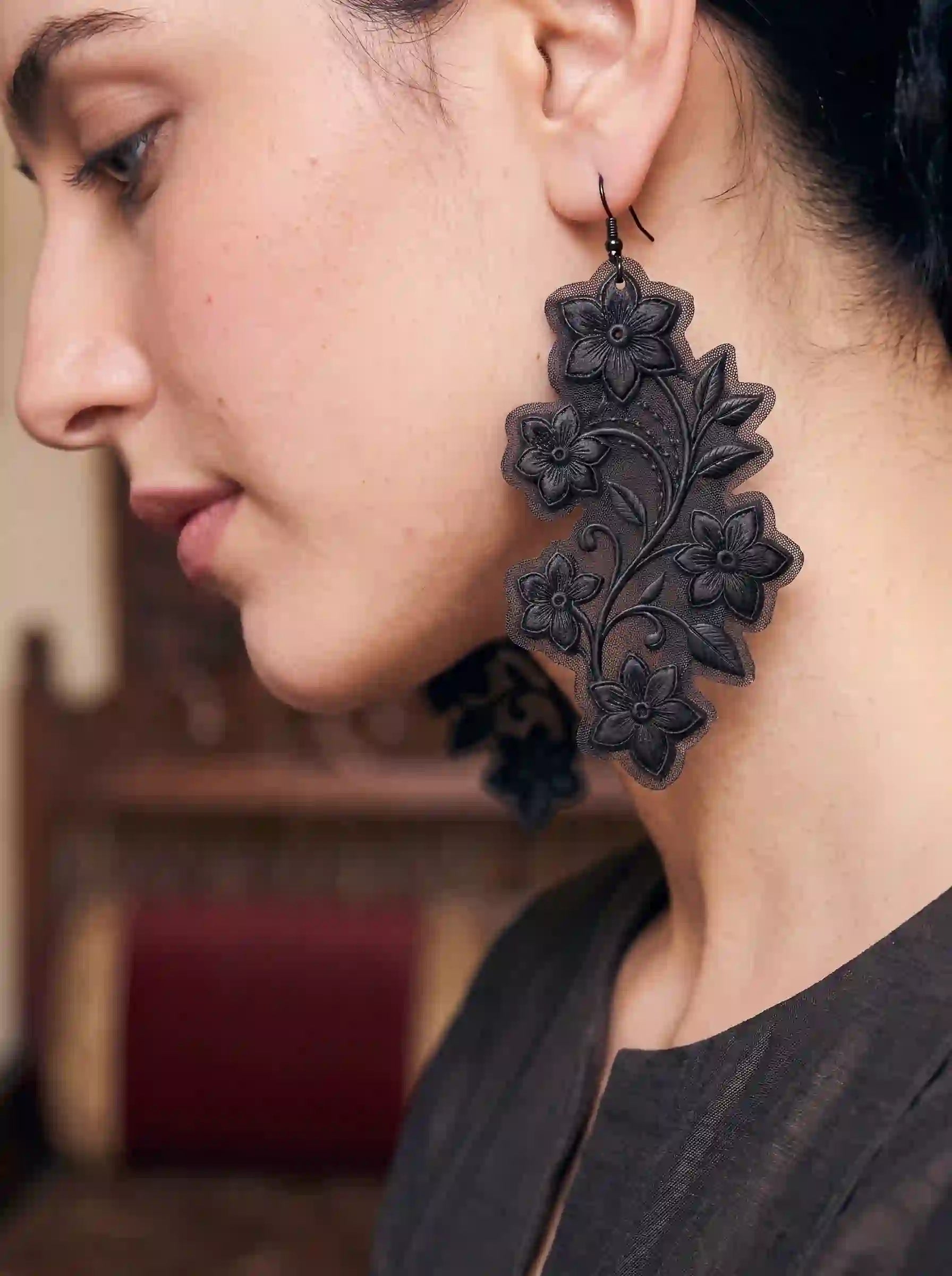 Black Vine Earrings