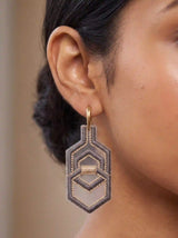 Slate Hex Earrings