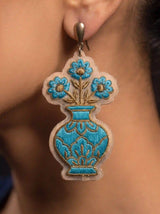 Turquoise Vase Earrings