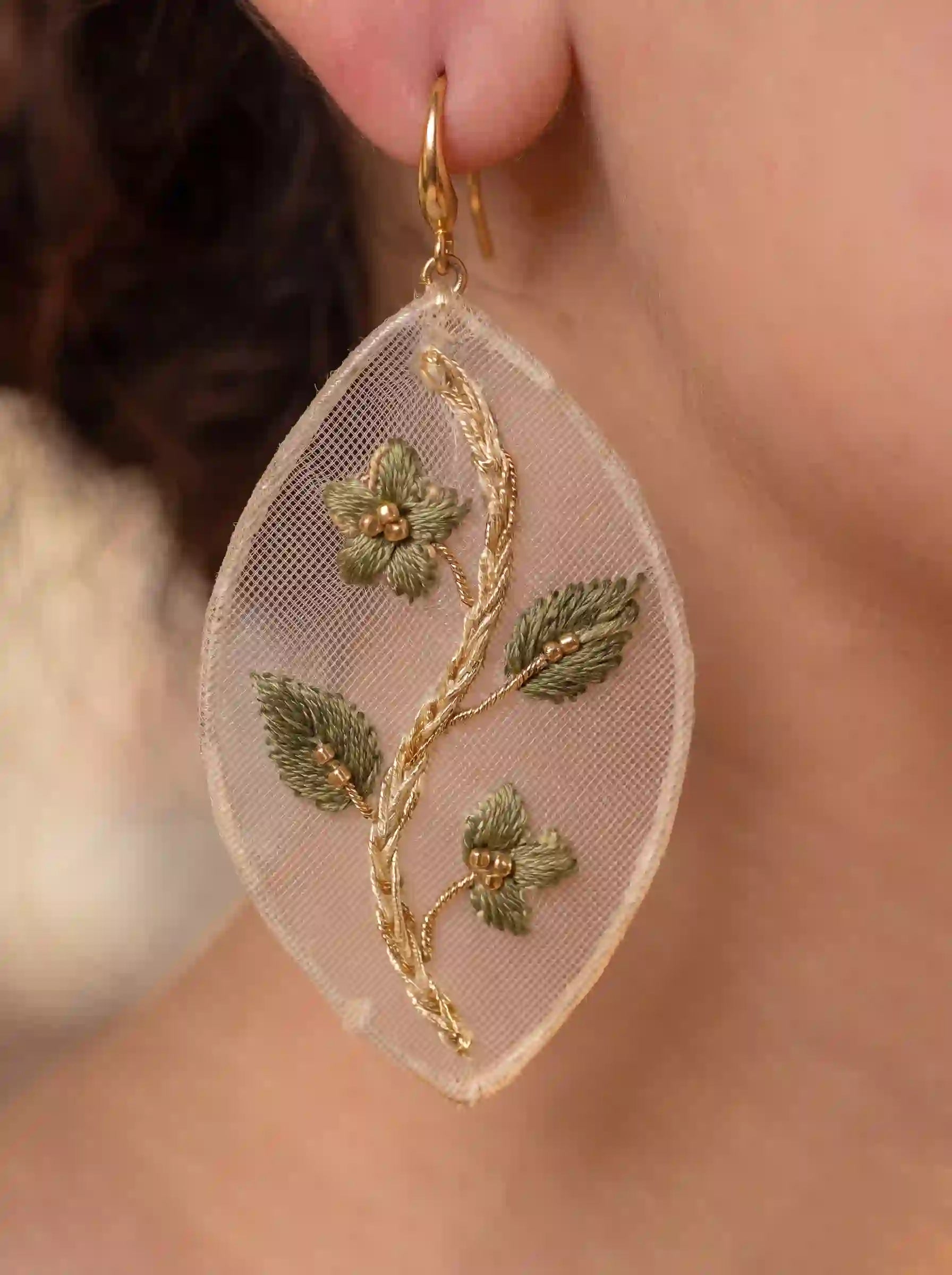 Golden Leaf Earrings