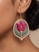 Magenta Tulip Earrings