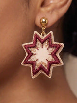 Crimson Star Earrings