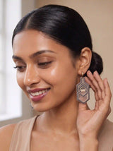 Slate Hex Earrings
