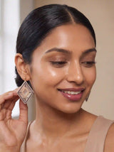 Diamond Grid Earrings