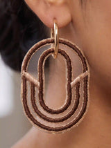 Mocha Arc Earrings