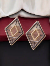 Diamond Grid Earrings