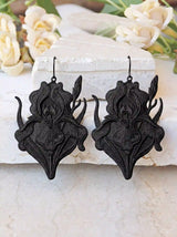 Black Iris Earrings