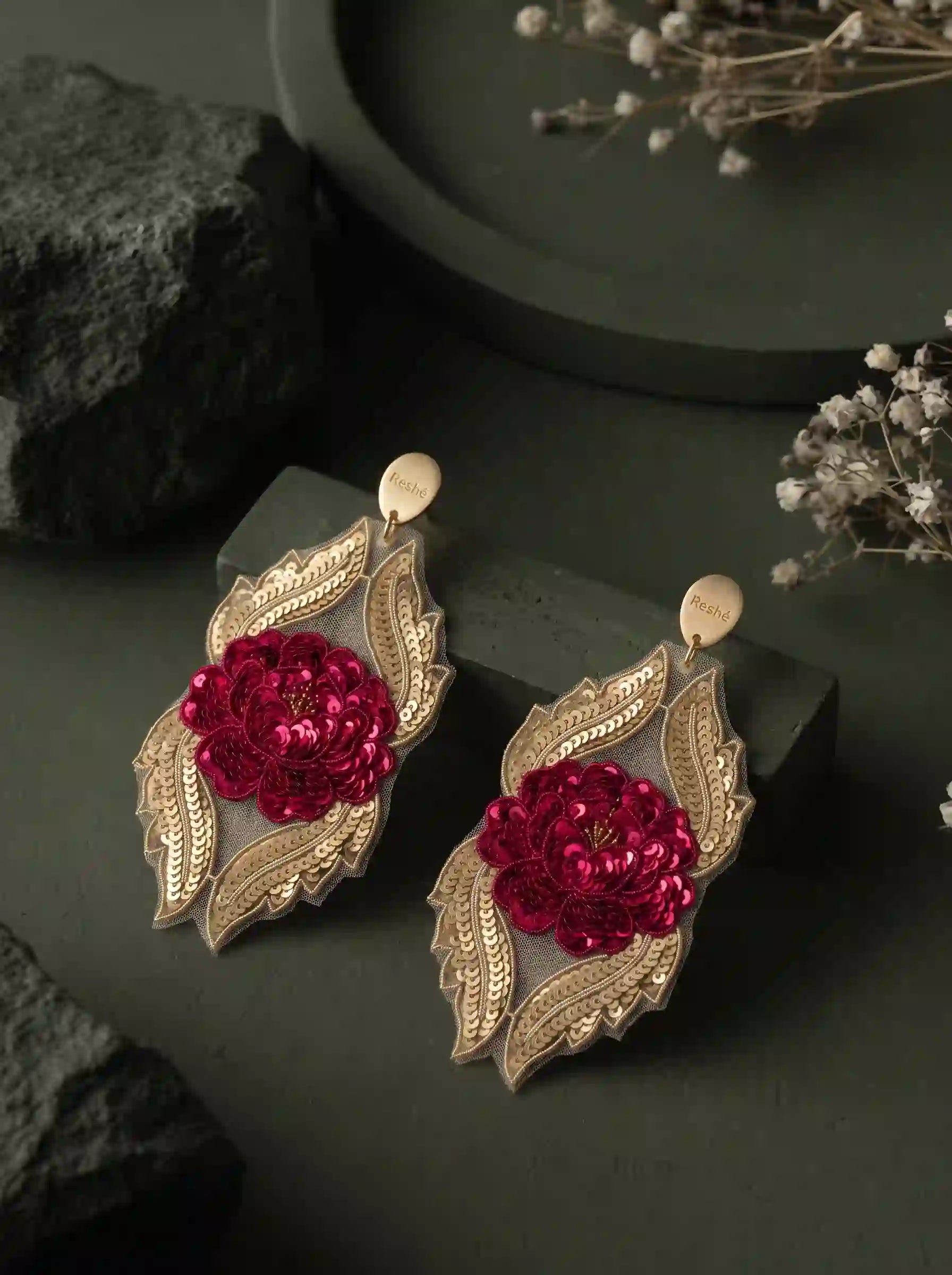 Scarlet Rose Earrings
