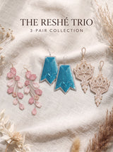 Turquoise Ivory Bloom Trio