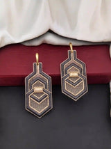 Slate Hex Earrings