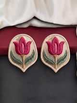 Magenta Tulip Earrings