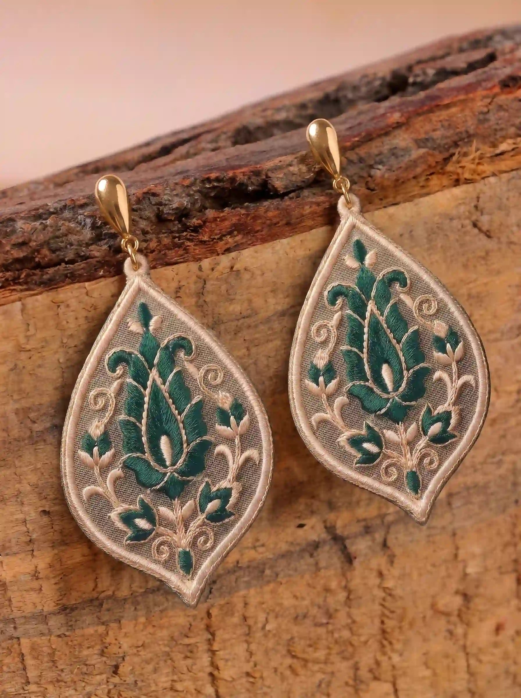 Jade Paisley Earrings